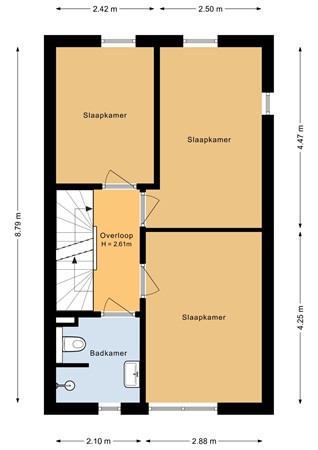 Floorplan - Broekland 19, 3751 KC Bunschoten-Spakenburg